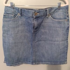 New York and Co denim mini skirt size 16